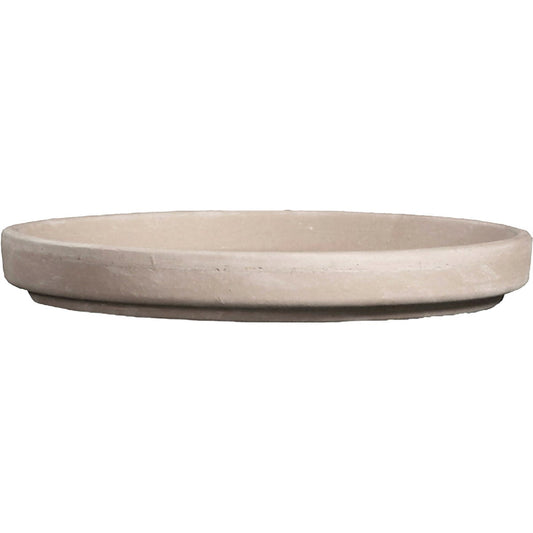Ceramo 8 In. White Granite Clay Standard Flower Pot Saucer