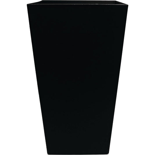 Bloem Finley 20 In. Tall Square Plastic Black Planter