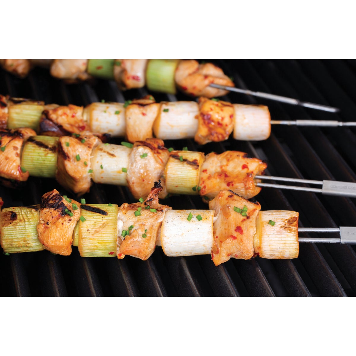 Broil King 12 In. Stainless Steel Dual Prong Skewer (4-Pack)