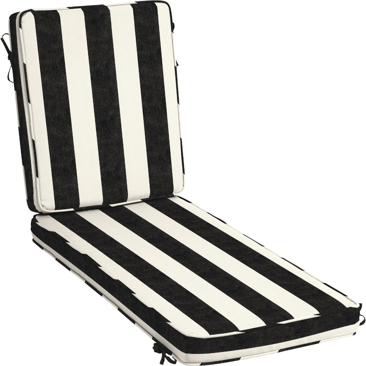 Arden Selections ProFoam 21 In. W. x 3.5 In. H. x 72 In. L. Acrylic Outdoor Chaise Cushion, Onyx Black Cabana