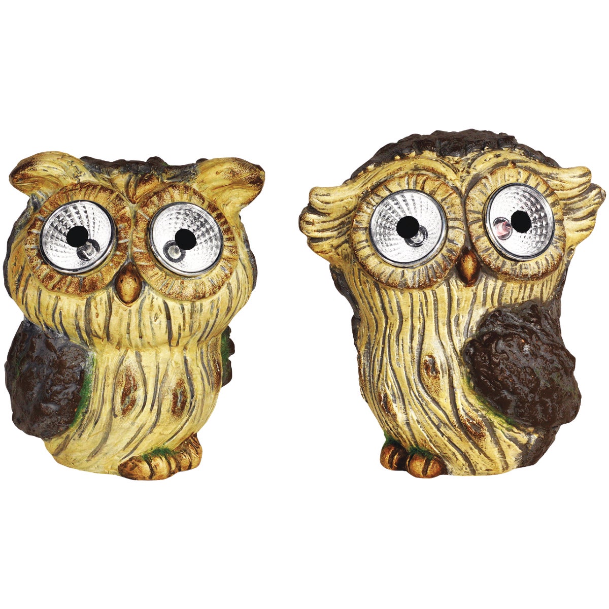 Alpine 6 In. Solar Brown Owl with LED Eyes