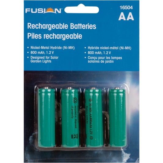 Moonrays AA 600 mAh Ni-MH Solar Replacement Battery (4-Pack)