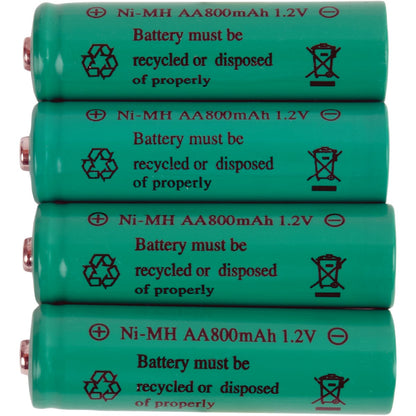 Moonrays AA 600 mAh Ni-MH Solar Replacement Battery (4-Pack)
