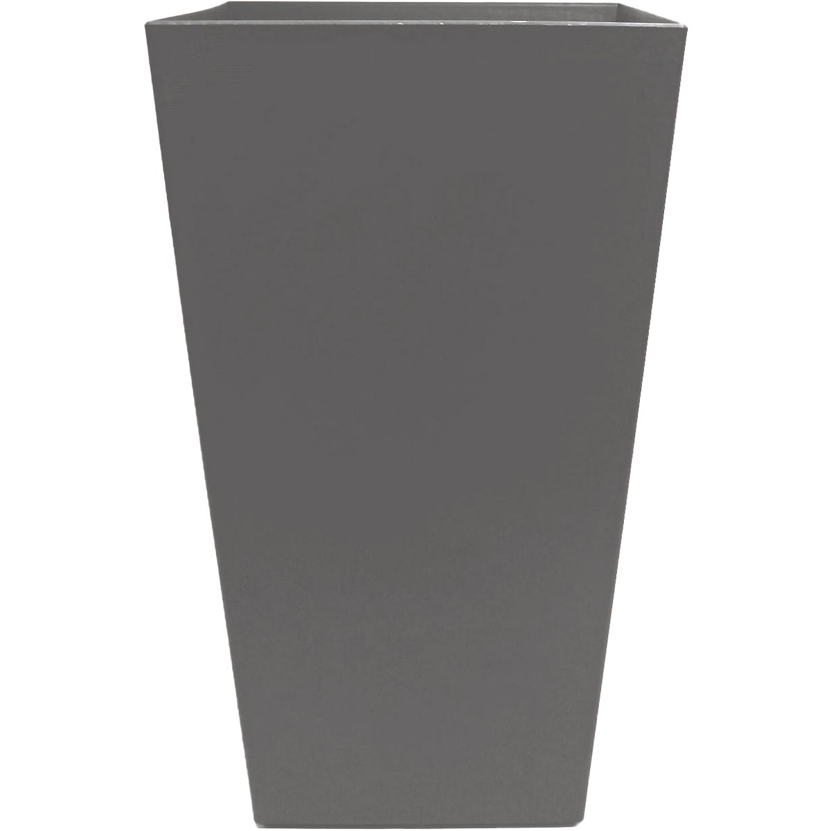 Bloem Finley 20 In. Tall Square Plastic Charcoal Planter