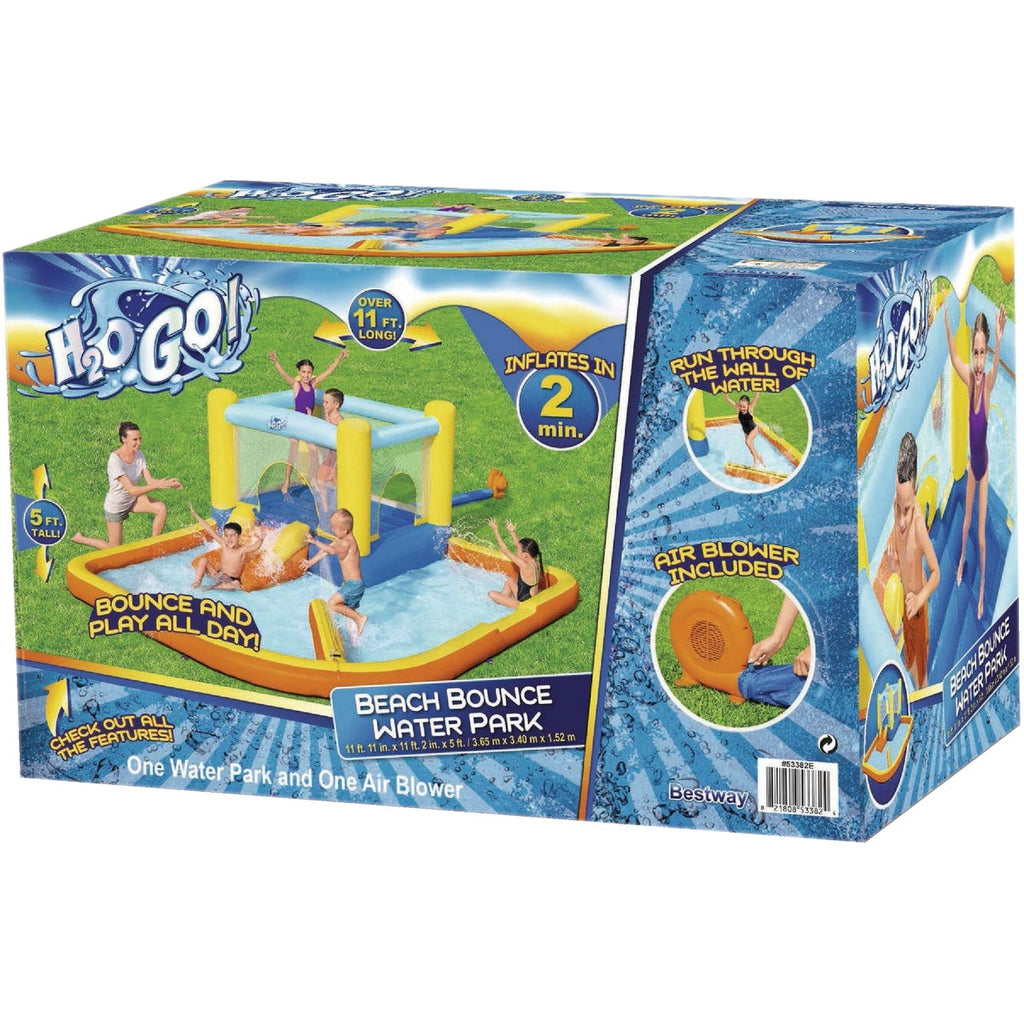 H2OGO! 11 Ft. 11 In. x 11 Ft. 2 In. x 5 Ft. Beach Bounce Water Park