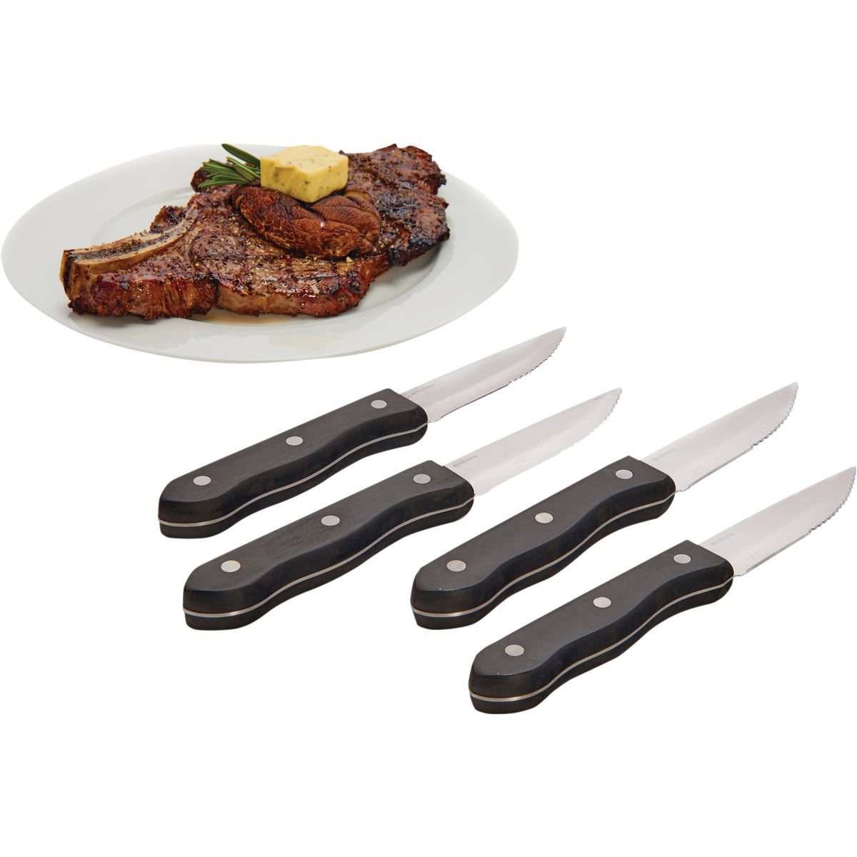 Broil King Stainless Steel Steak Knife Set (4-Piece)