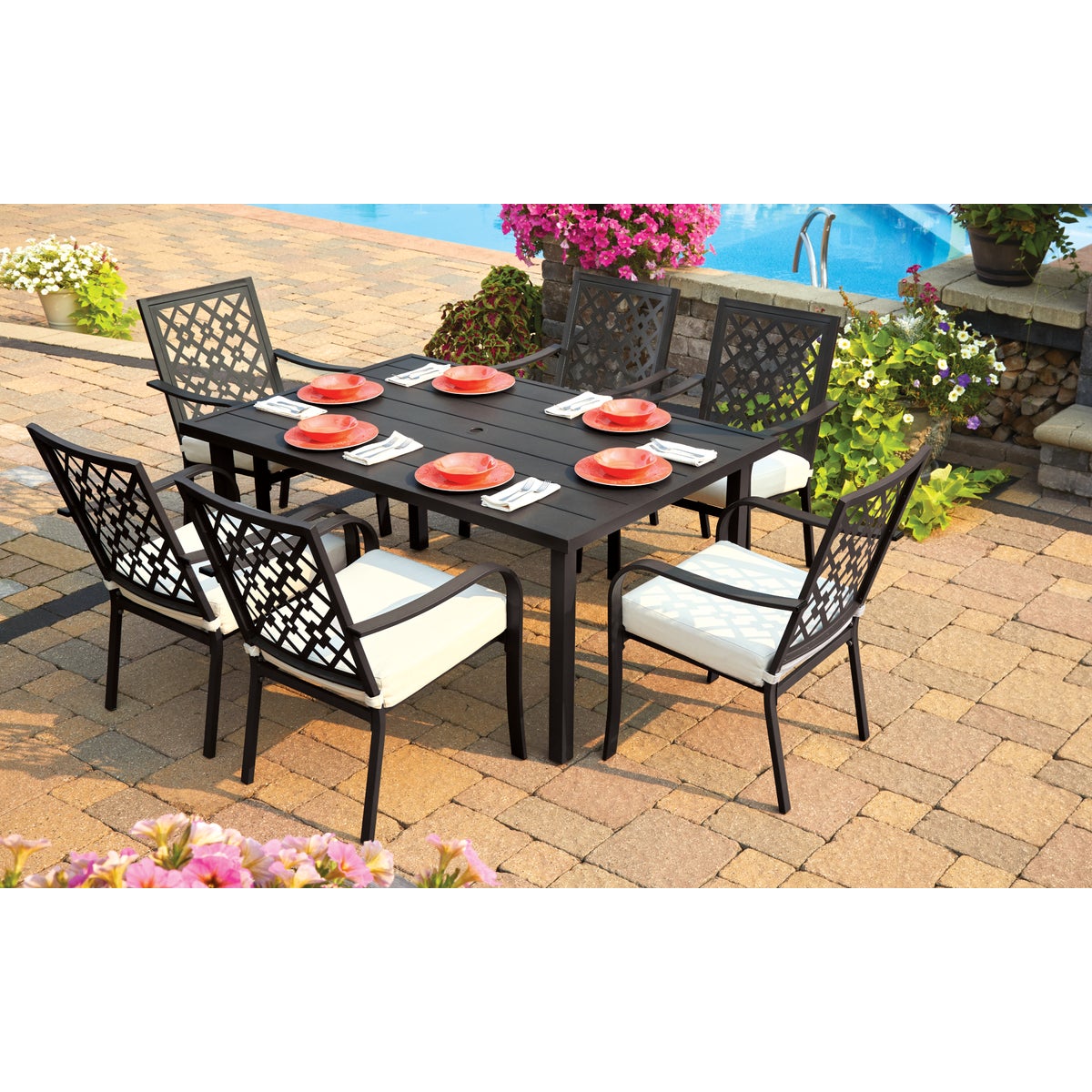 Outdoor Expressions Laguna Hills 7-Piece Dining Set