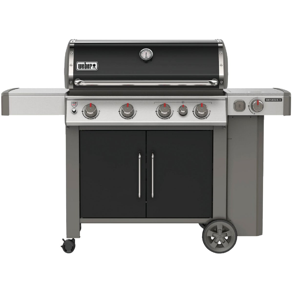 Weber Genesis II E-435 4-Burner Black 48,000 BTU LP Gas Grill with 12,000 BTU Side -Burner