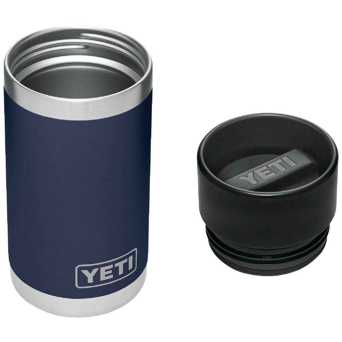 Yeti Rambler 12 Oz. Navy Blue Stainless Steel Insulated Vacuum Bottle with Hot Shot Cap