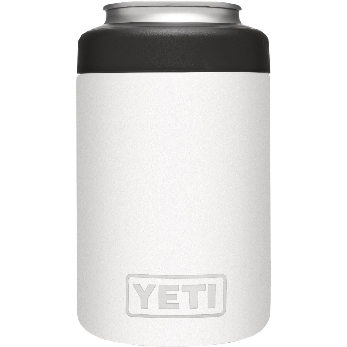 Yeti Rambler Colster 12 Oz. White Stainless Steel Insulated Drink Holder with Load-And-Lock Gasket