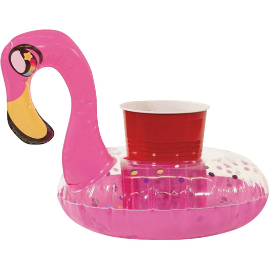 PoolCandy Glitter Flamingo Drink Float (2-Pack)