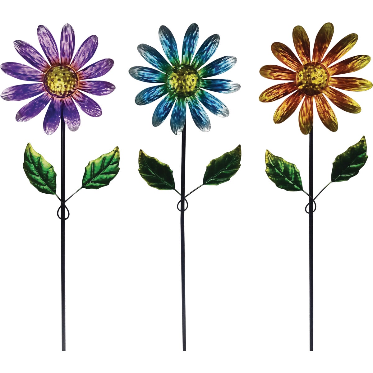 Alpine 32 In. Metal Daisy Garden Stake Lawn Ornament