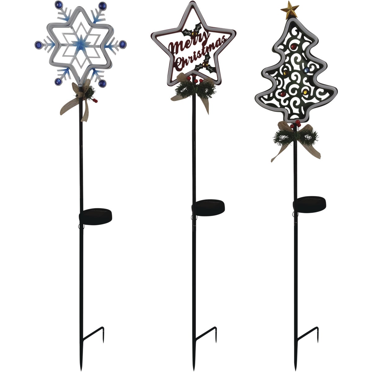 Alpine 30 In. LED Solar Christmas Garden Stake