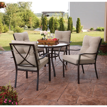 Outdoor Expressions Harrison 5-Piece Cushion Dining Set
