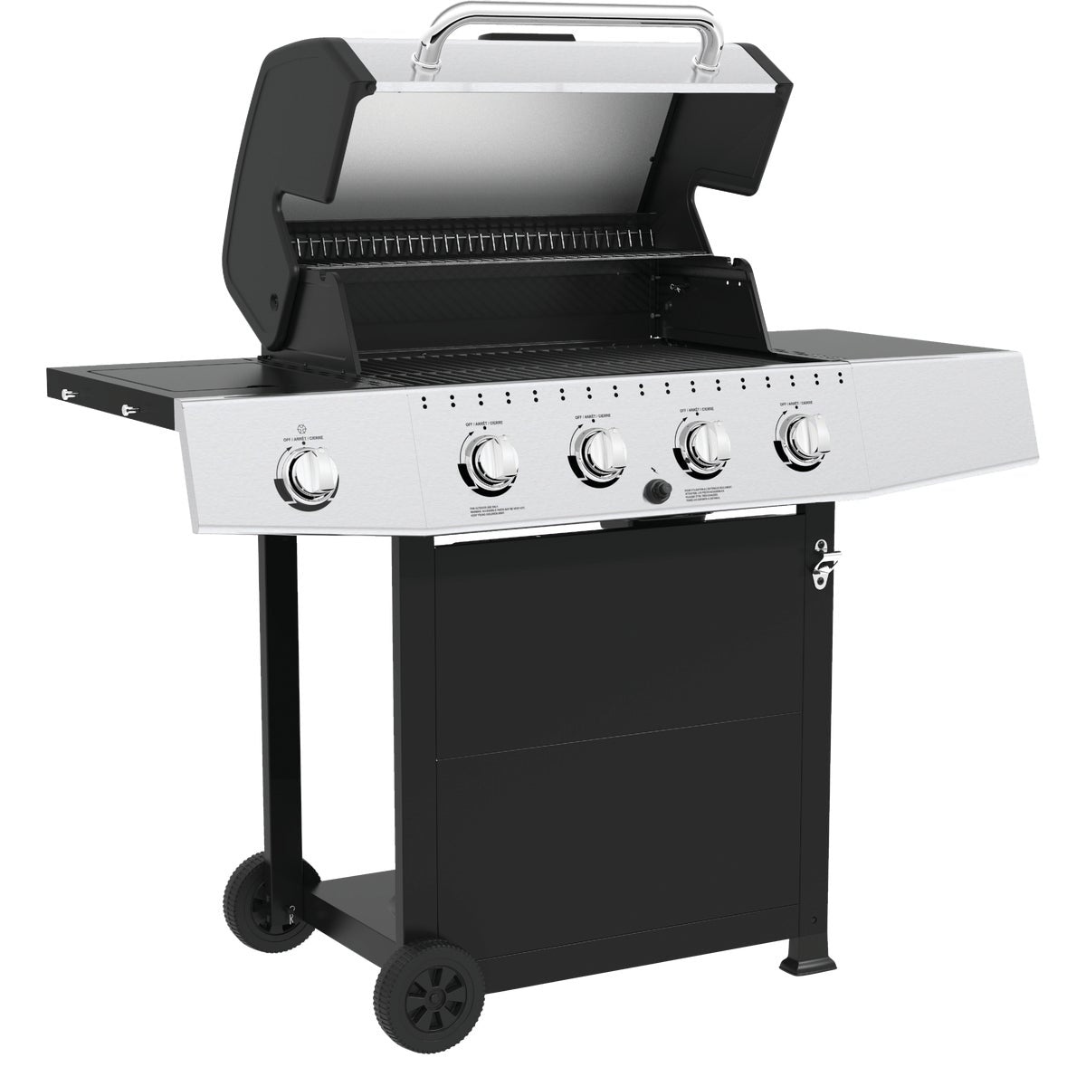 GrillPro 4-Burner Stainless Steel & Black 40,000 BTU LP Gas Grill