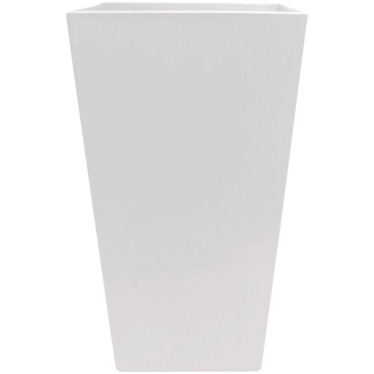 Bloem Finley 20 In. Tall Square Plastic Casper White Planter