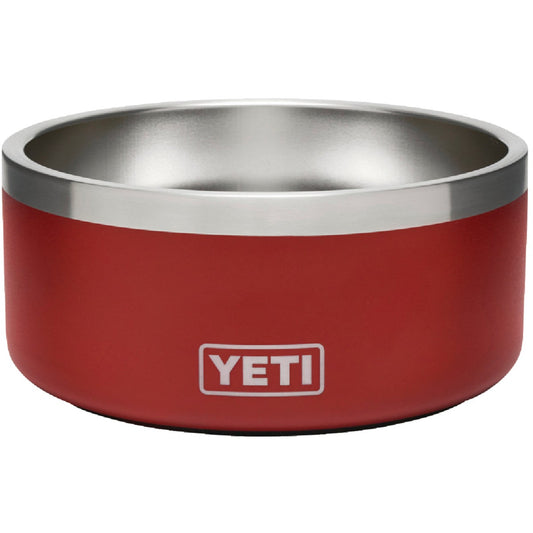 Yeti Boomer 4 Stainless Steel Round 4 C. Dog Food Bowl, Brick Red