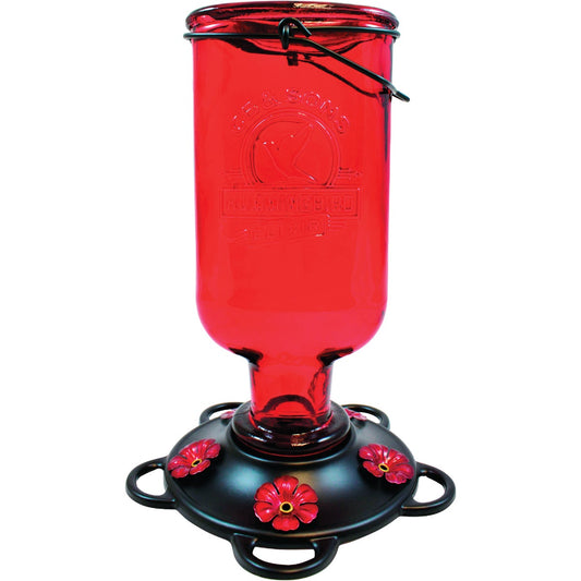 Classic Birds More Birds Elixir 13 Oz. Red Hummingbird Feeder