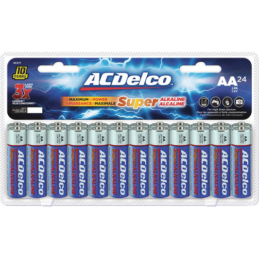 ACDelco 24-Pack AA/AAA Alkaline Batteries & LED Lanterns Floor Display