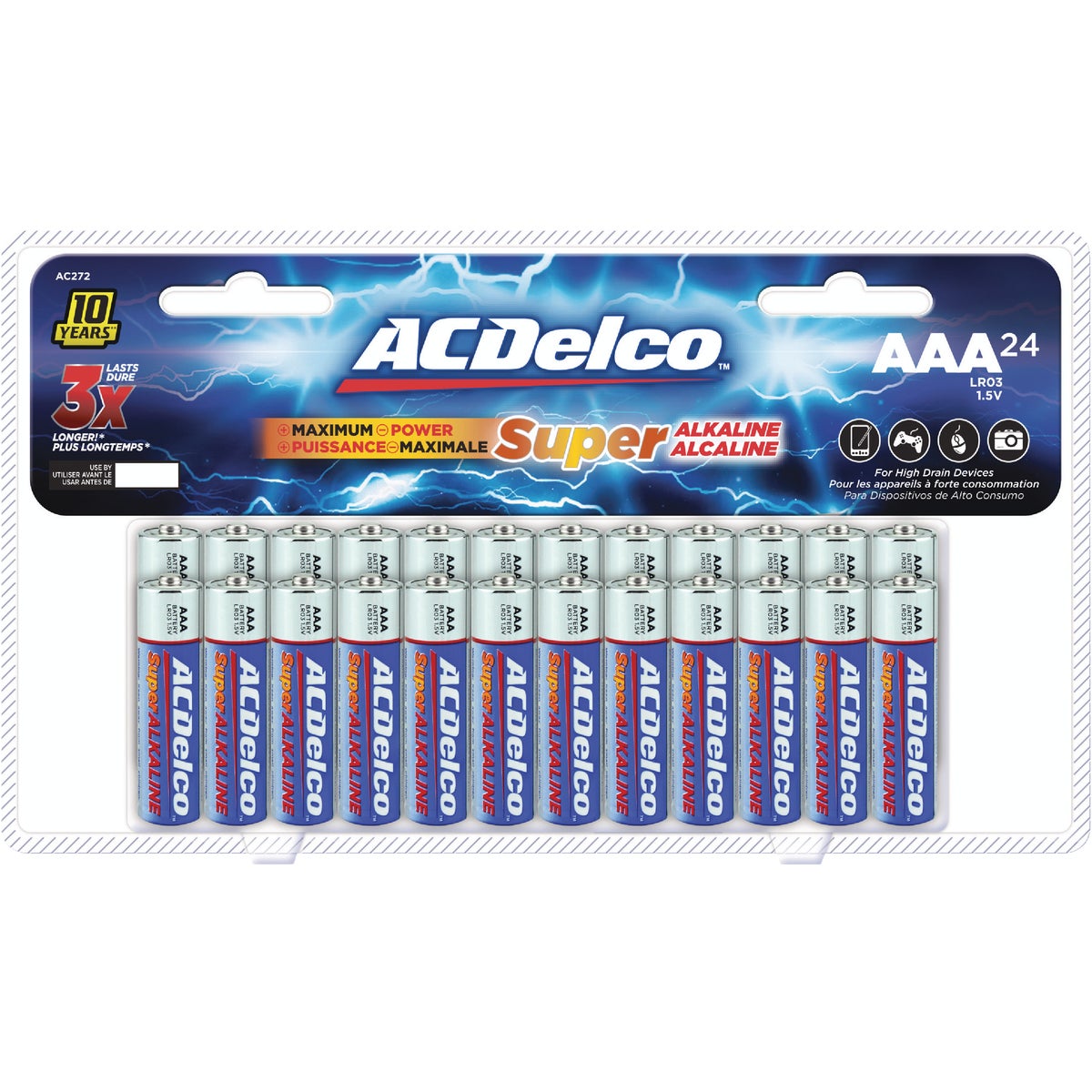 ACDelco 24-Pack AA/AAA Alkaline Batteries & LED Lanterns Floor Display