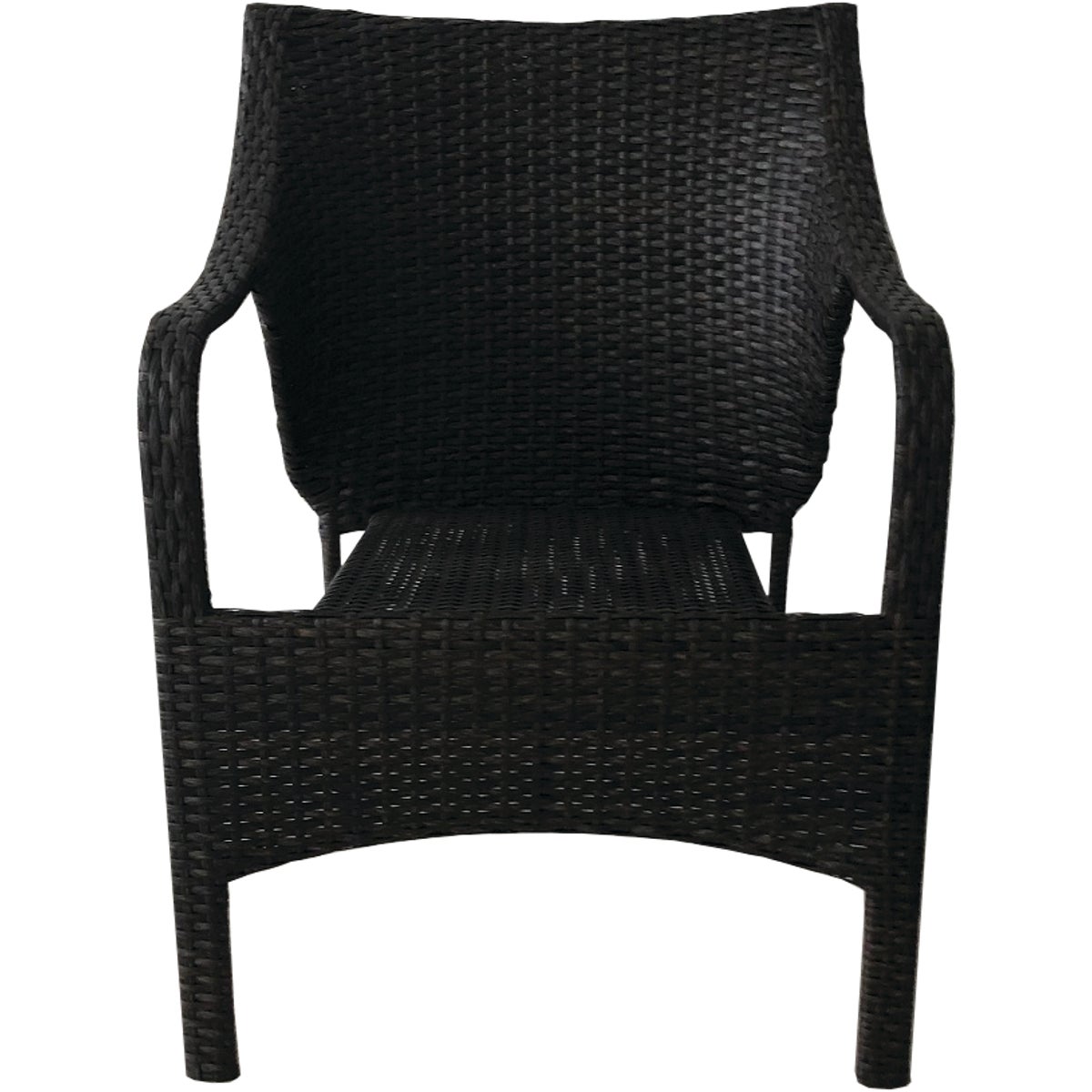 Coronado Casuals Manor Brown Steel Frame Wicker Stackable Chair