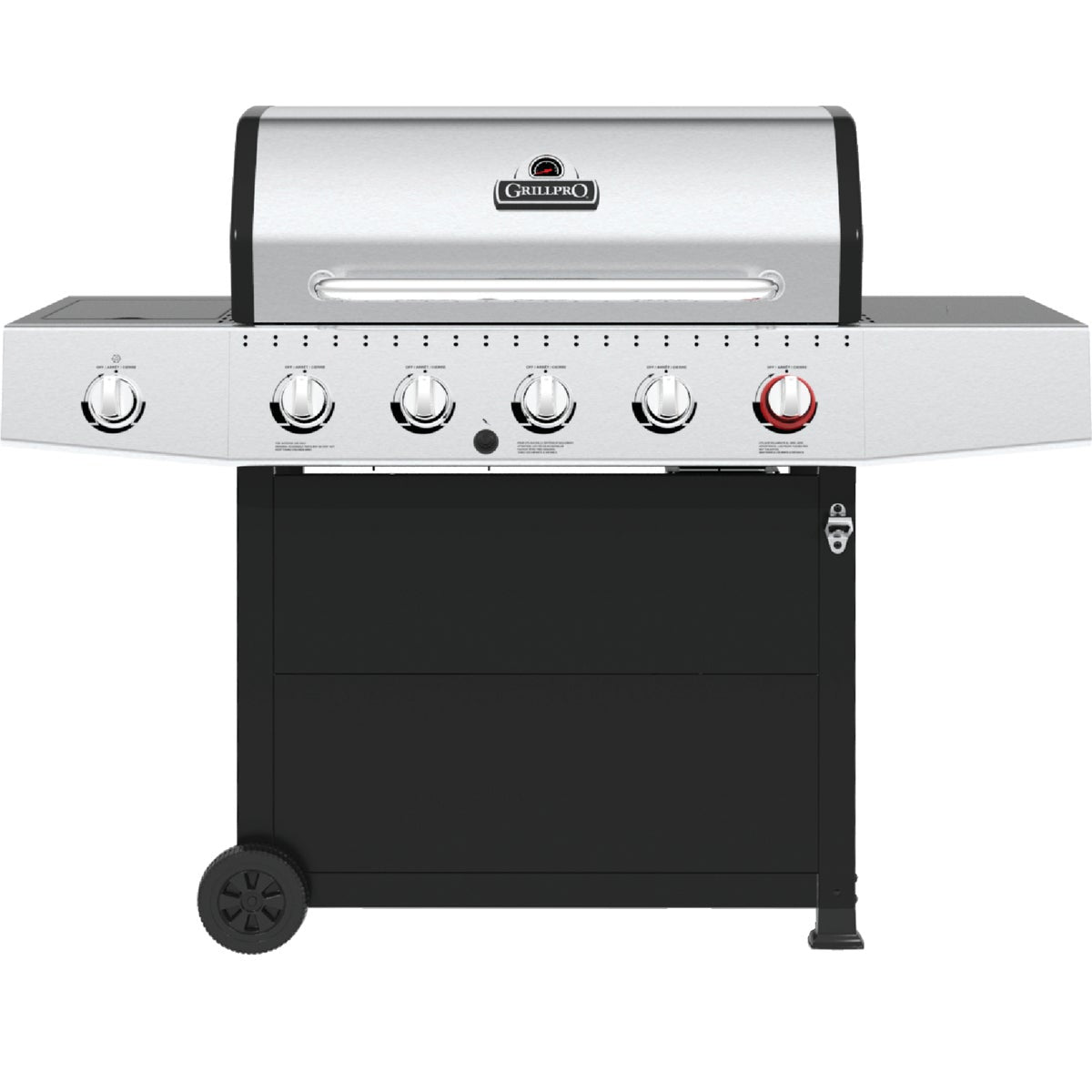 GrillPro 5-Burner Stainless Steel & Black 52,000 BTU LP Gas Grill