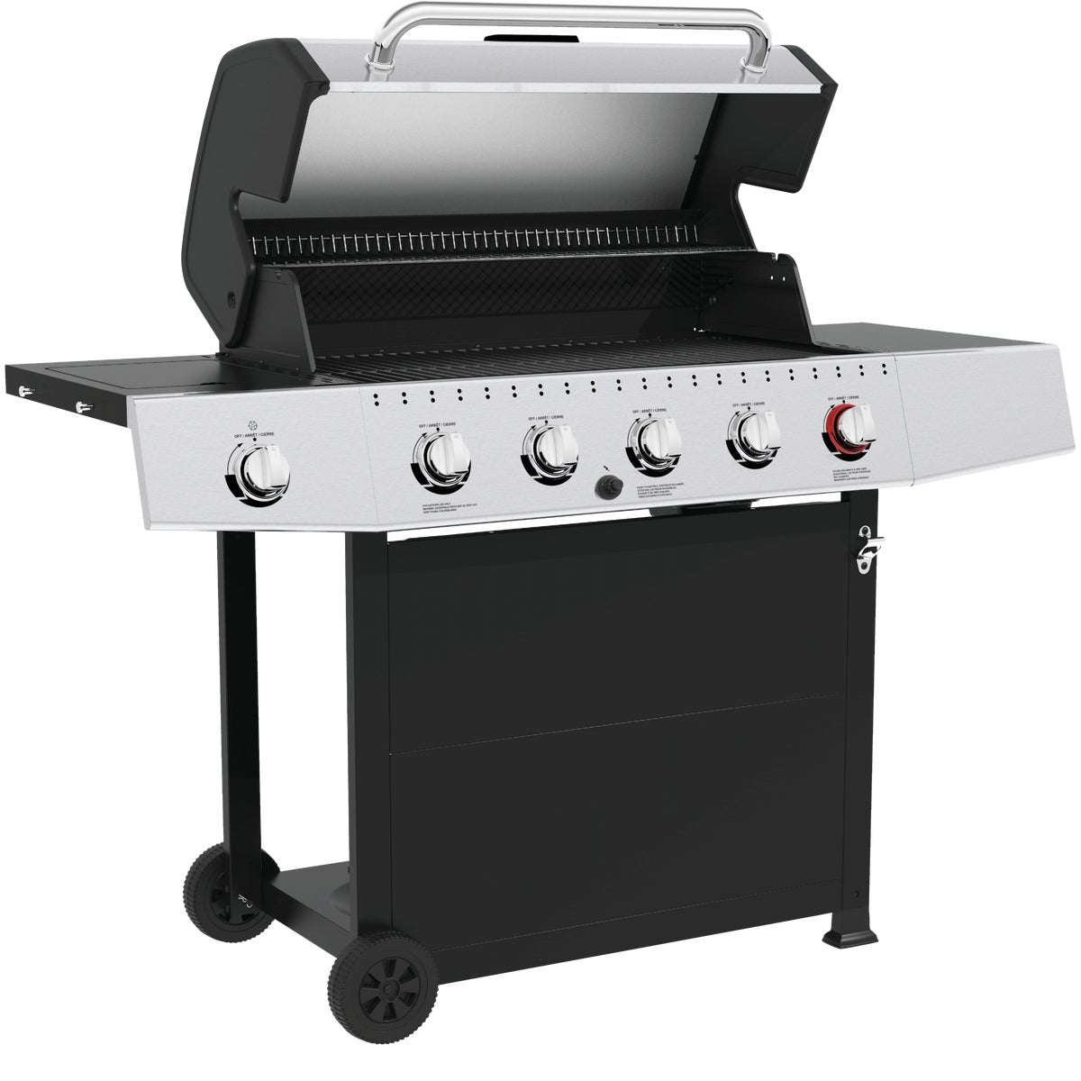 GrillPro 5-Burner Stainless Steel & Black 52,000 BTU LP Gas Grill