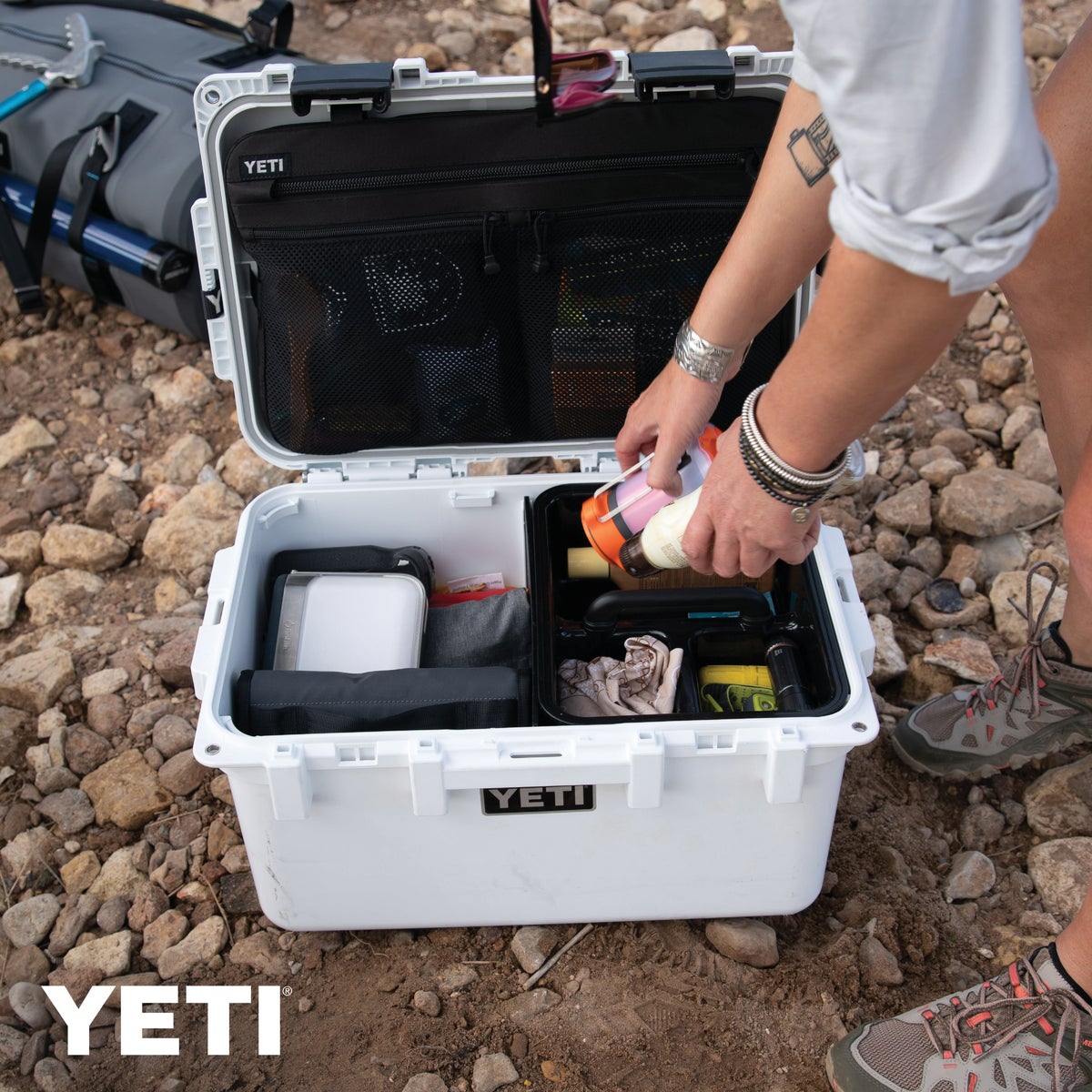 Yeti LoadOut GoBox 30 14.7 In. W. x 11.19 In. H. x 20.58 In. L. White Tote