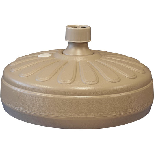 Gracious Living 15 In. Round Sandstone Resin Umbrella Base