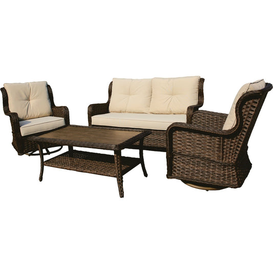 Leisure Classics Parker 4-Piece Chat Set