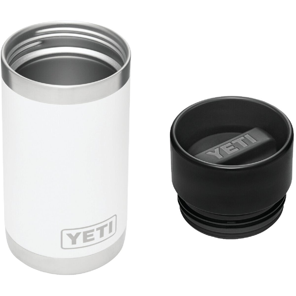 Yeti Rambler 12 Oz. White Stainless Steel Insulated Vacuum Bottle with Hot Shot Cap