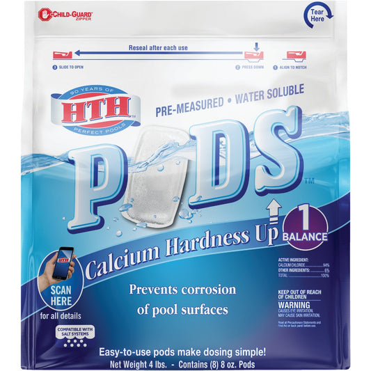 HTH 8 Oz. Pre-Measured Water Soluble Calcium Hardness Up Pods