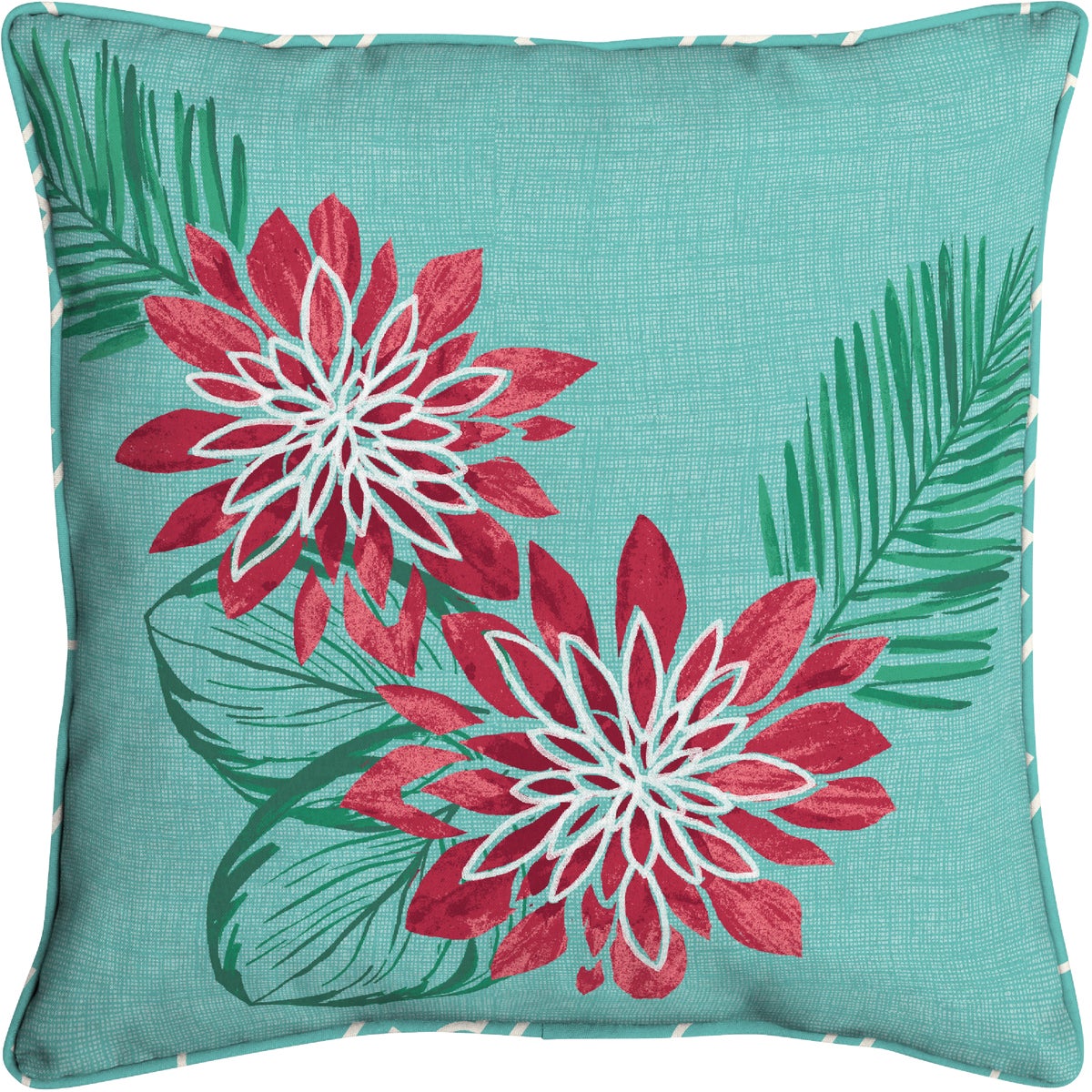 Oceantex 18 In. W. x 5.5 In. H. x 18 In. L. Recycled Polyester Brassia Tropical Pillow