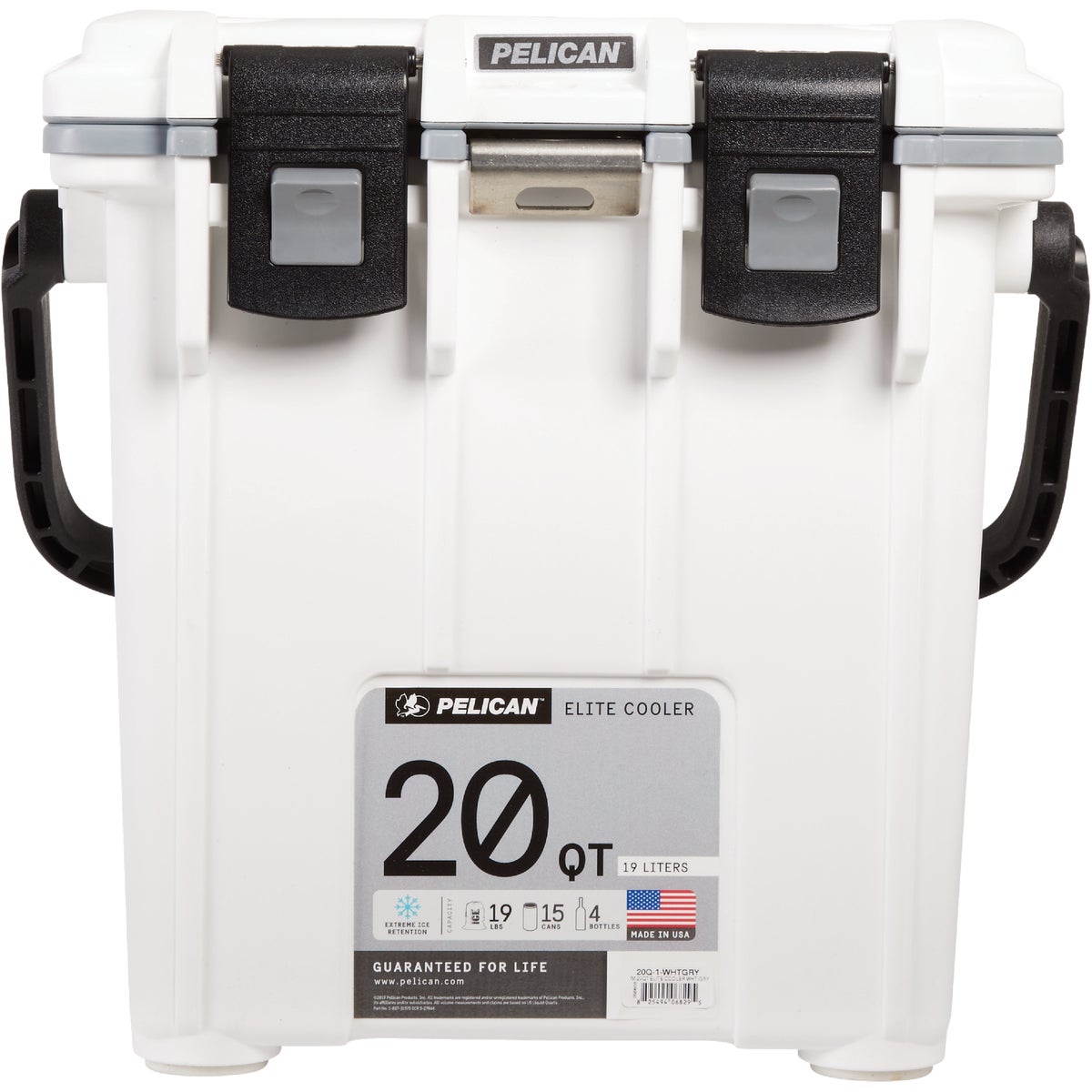 Pelican Elite 20-Qt. Cooler, White & Gray