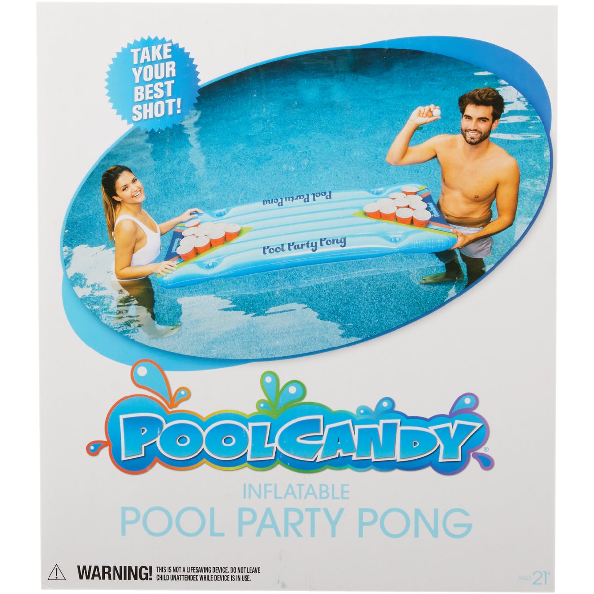 PoolCandy 2 or More Players Inflatable Pool Party Pong