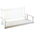 Hinkle Chair Company Cumberland 4 Ft. White Porch Swing