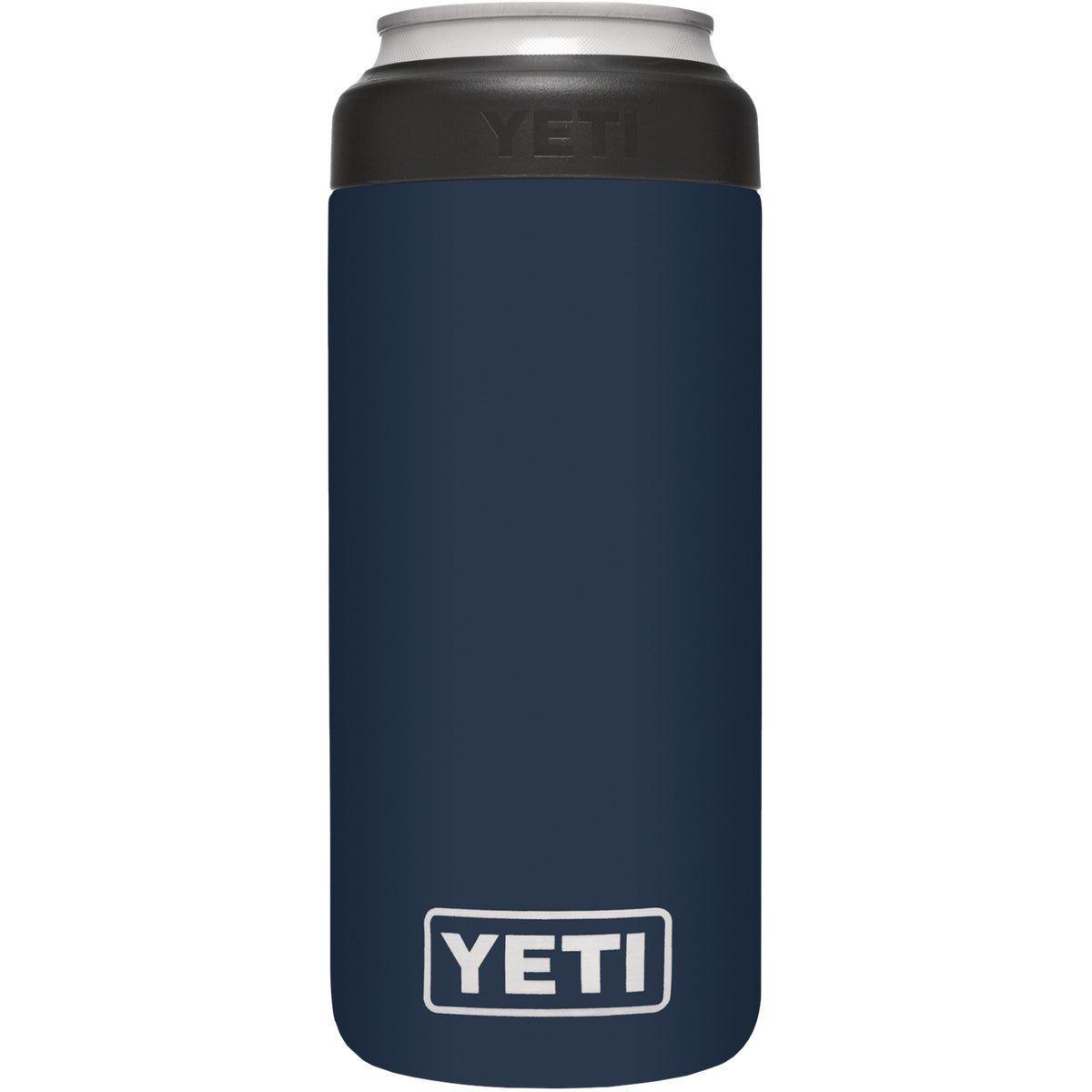 Yeti Rambler Colster Slim 12 Oz. Navy Stainless Steel Insulated Drink Holder with Load-And-Lock Gasket