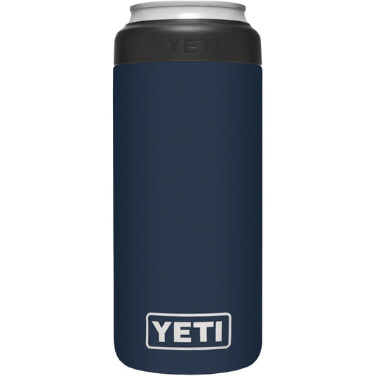 Yeti Rambler Colster Slim 12 Oz. Navy Stainless Steel Insulated Drink Holder with Load-And-Lock Gasket