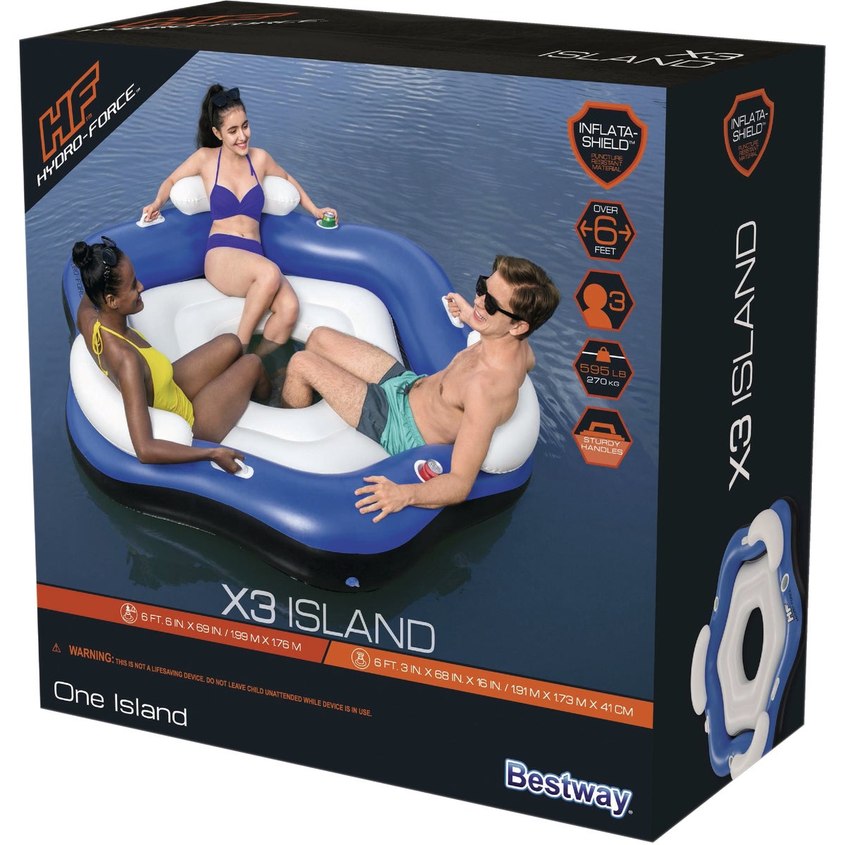 Hydro-Force X3 3-Person Inflatable Island