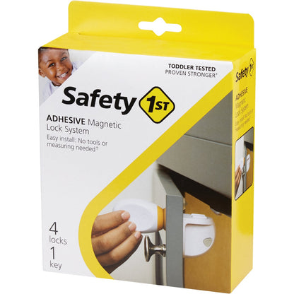 Safety 1st Plastic Adhesive Magnetic Lock System (4-Lock Set)