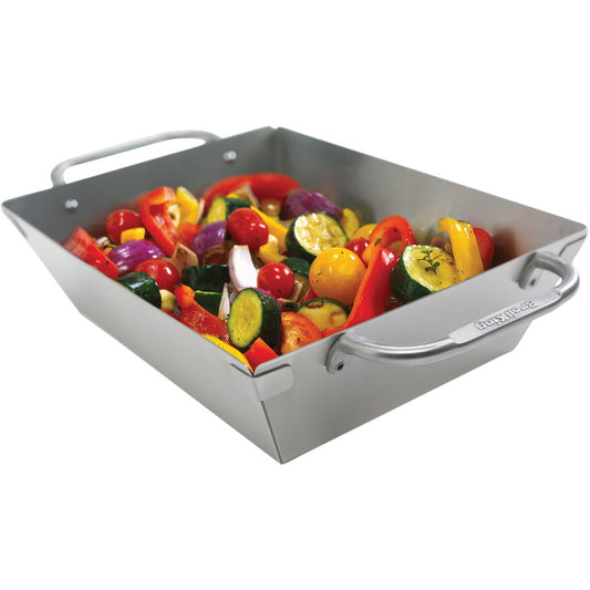 Broil King Imperial 13 In. W. x 9.75 In. L. Stainless Steel Grill Wok Topper Tray