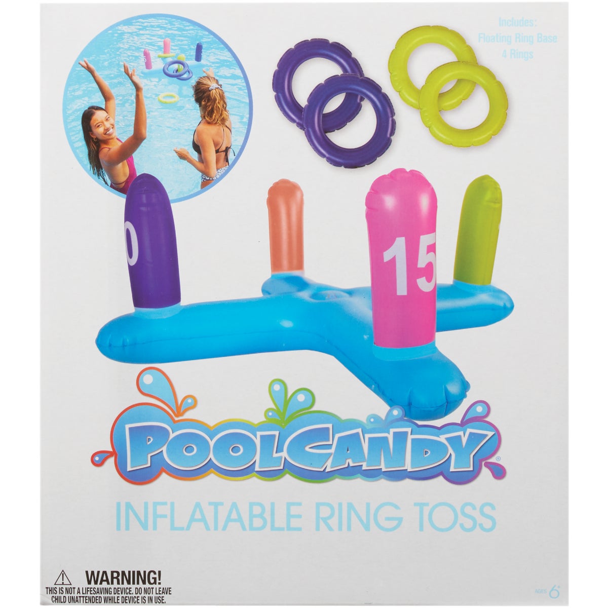 PoolCandy 2 or More Players Inflatable Ring Toss