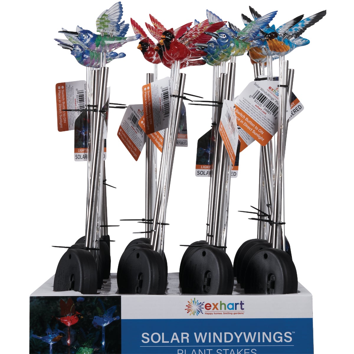 Exhart WindyWings 3 In. Solar LED Plant Stake Light