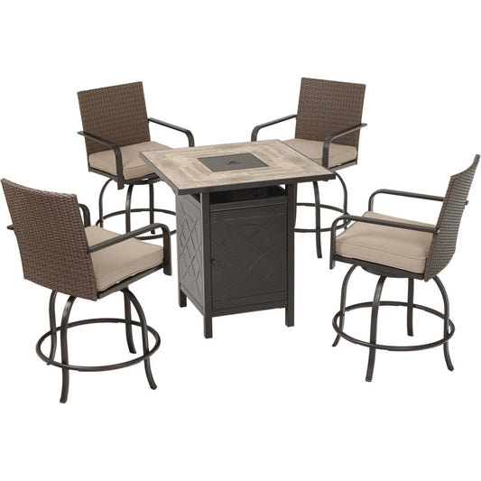 Sunoy Tracy 5-Piece Fire Table Chat Set