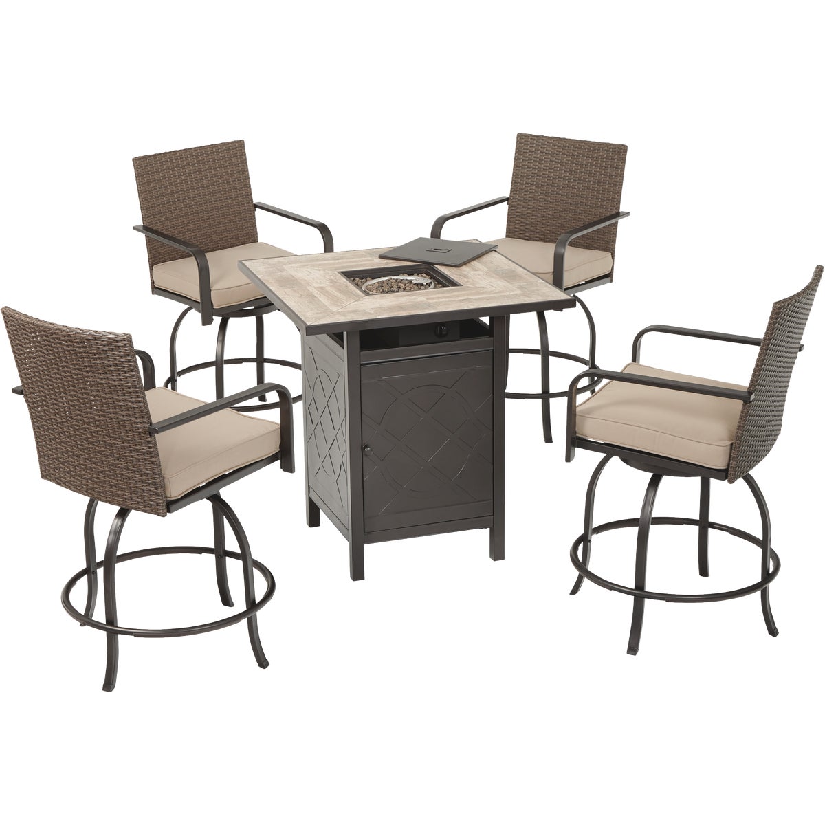 Sunoy Tracy 5-Piece Fire Table Chat Set