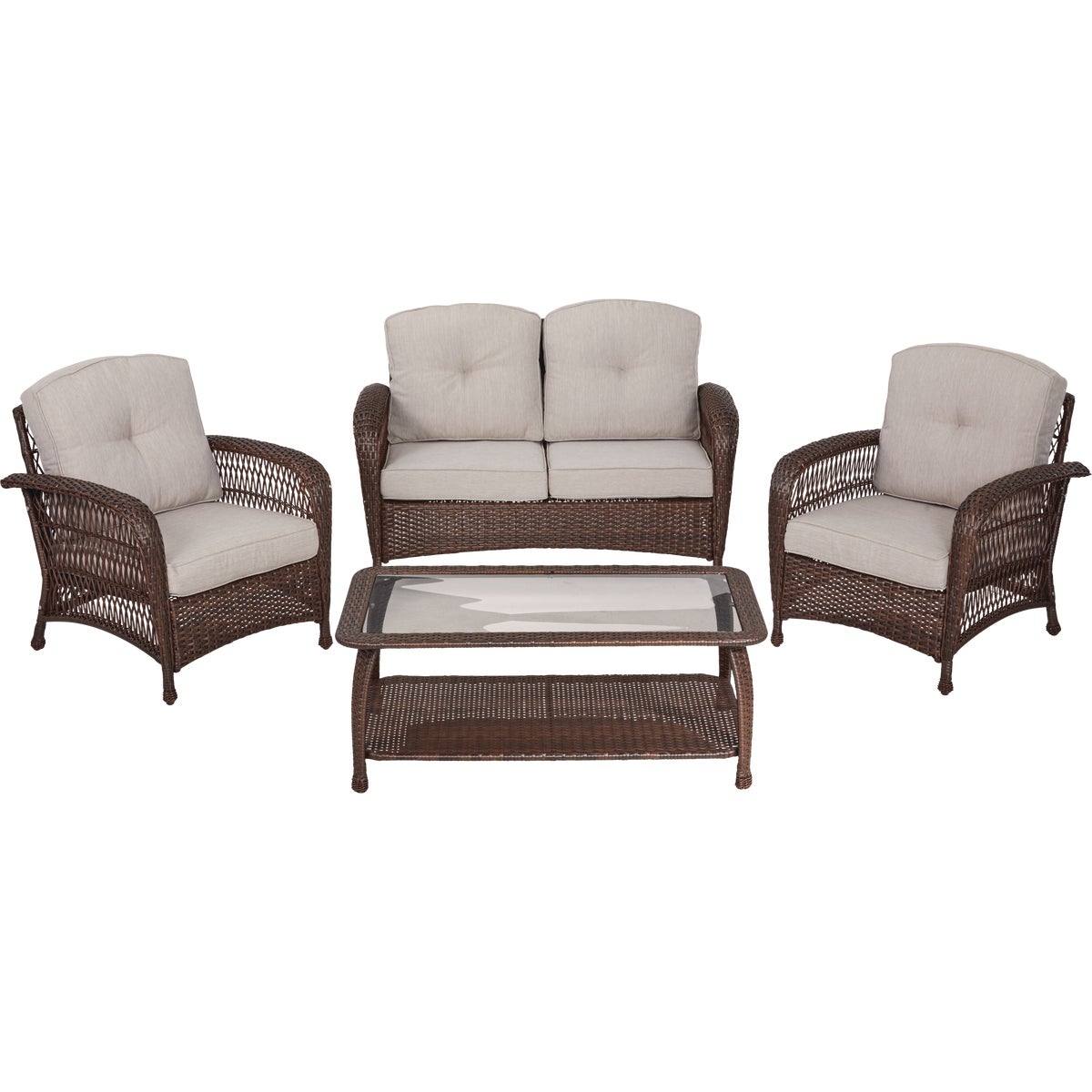 Outdoor Expressions Bellevue 4-Piece Chat Set