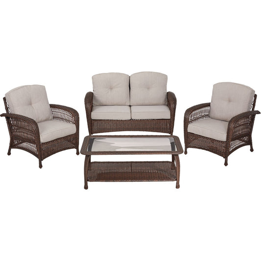 Outdoor Expressions Bellevue 4-Piece Chat Set