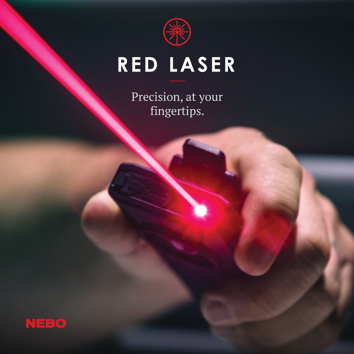 Nebo Slim+ LED Anodized Aluminum Rechargeable Flashlight with Red Laser Pointer