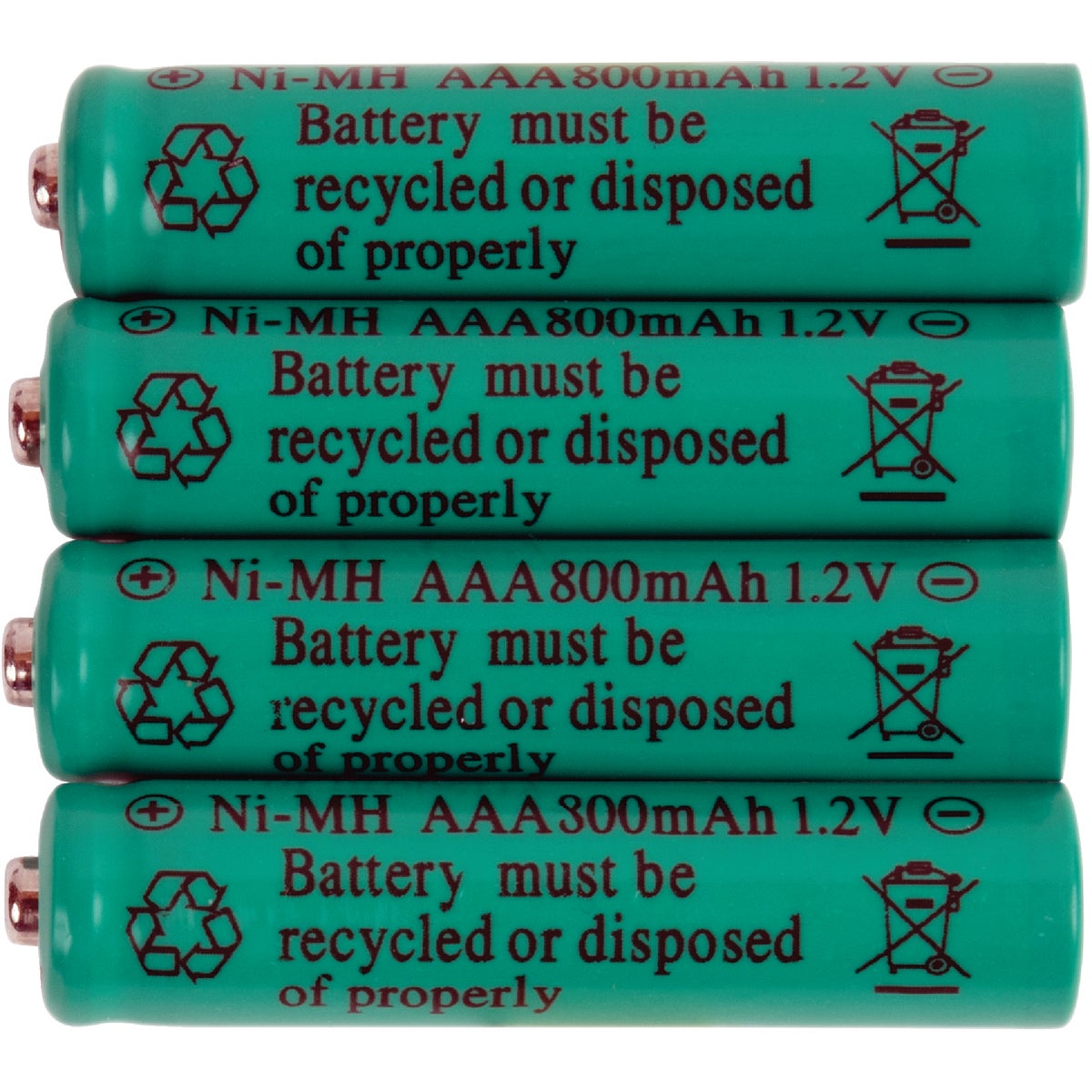 Moonrays AAA 800 mAh Ni-MH Solar Replacement Battery (4-Pack)
