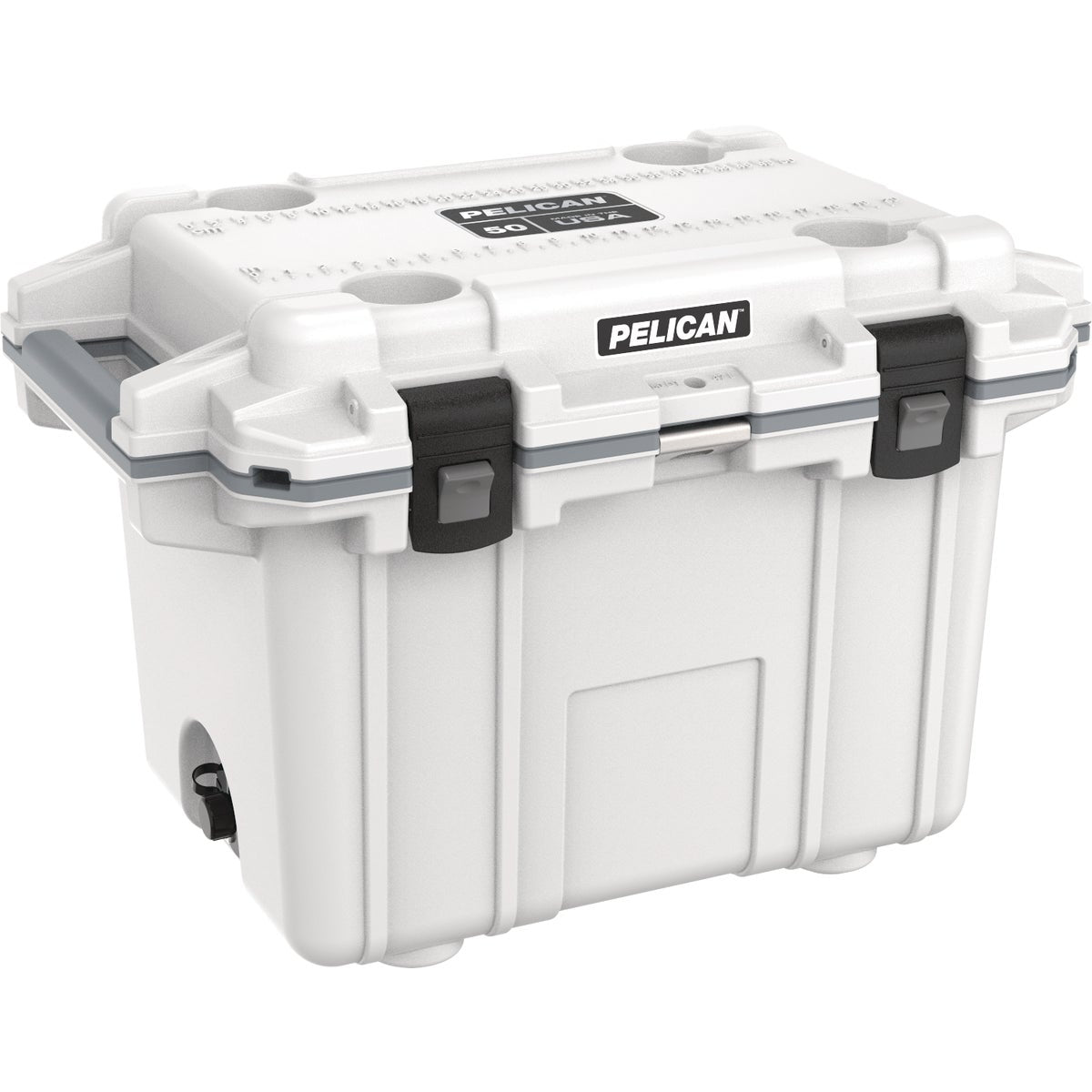 Pelican Elite 50-Qt. Cooler, White & Gray